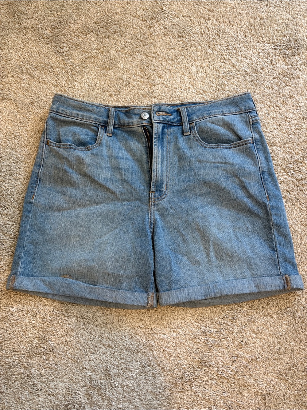 Light Wash Denim Shorts